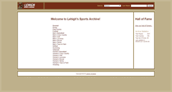 Desktop Screenshot of history.lehighsports.com